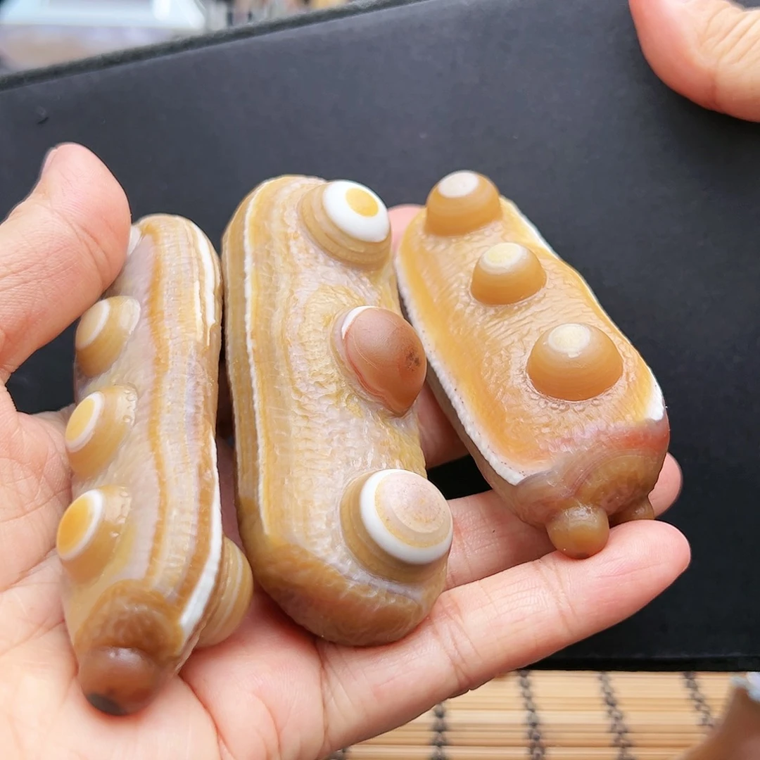 未镶嵌玛瑙/玉髓珠宝半成品随机2发一