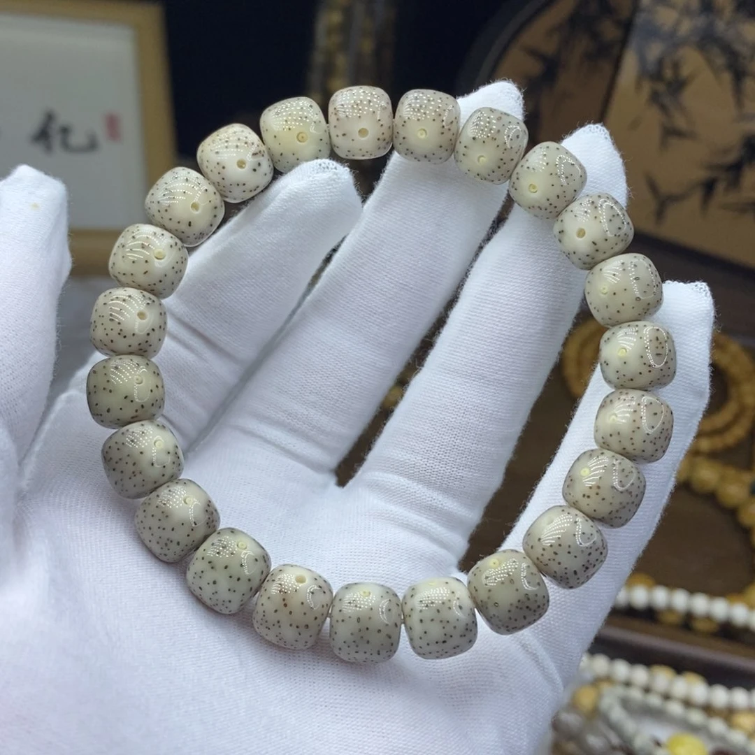 手串星月菩提S级 10.5/9.5糯冰玉化月朗星稀无烟花