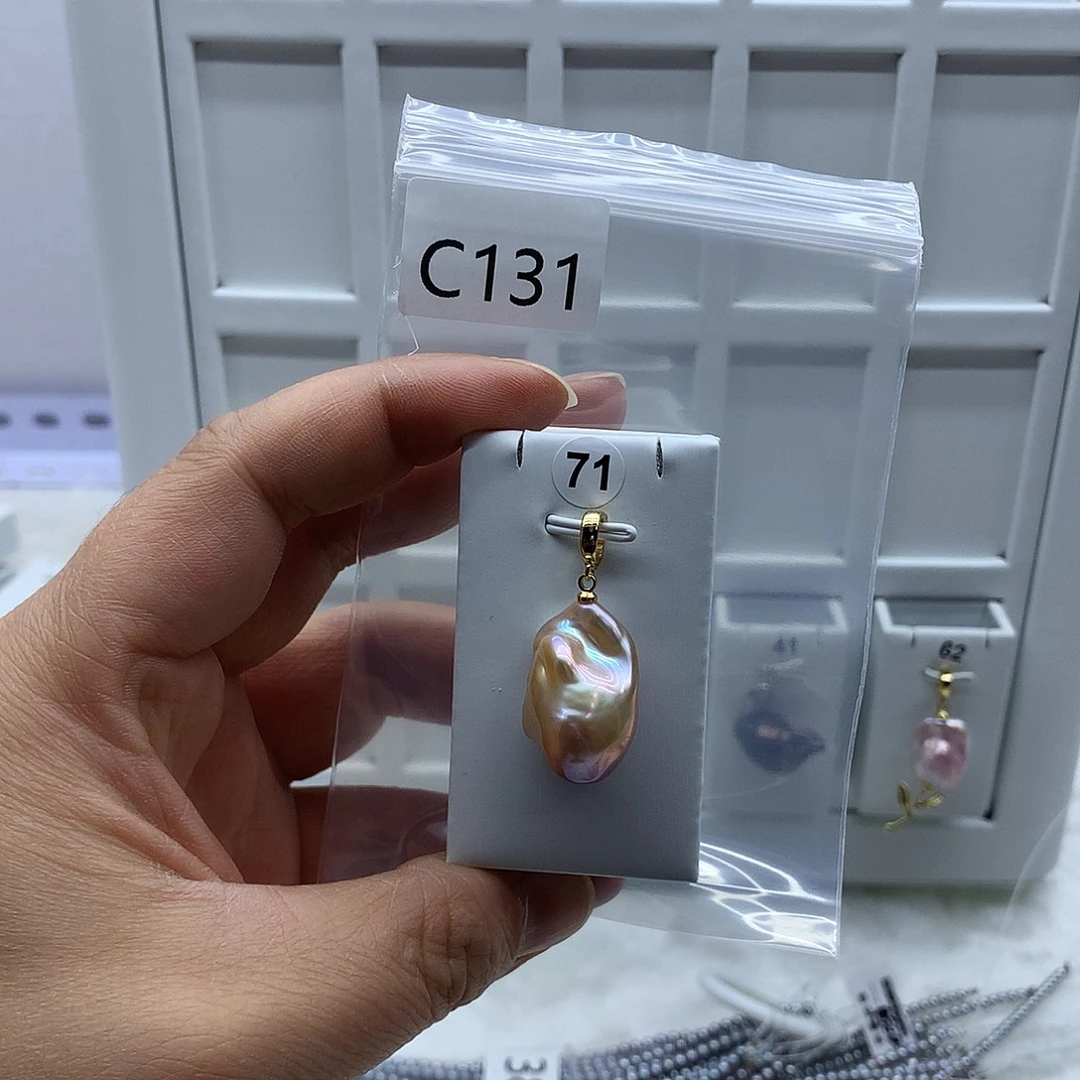 淡水珍珠吊坠(不含链)合金