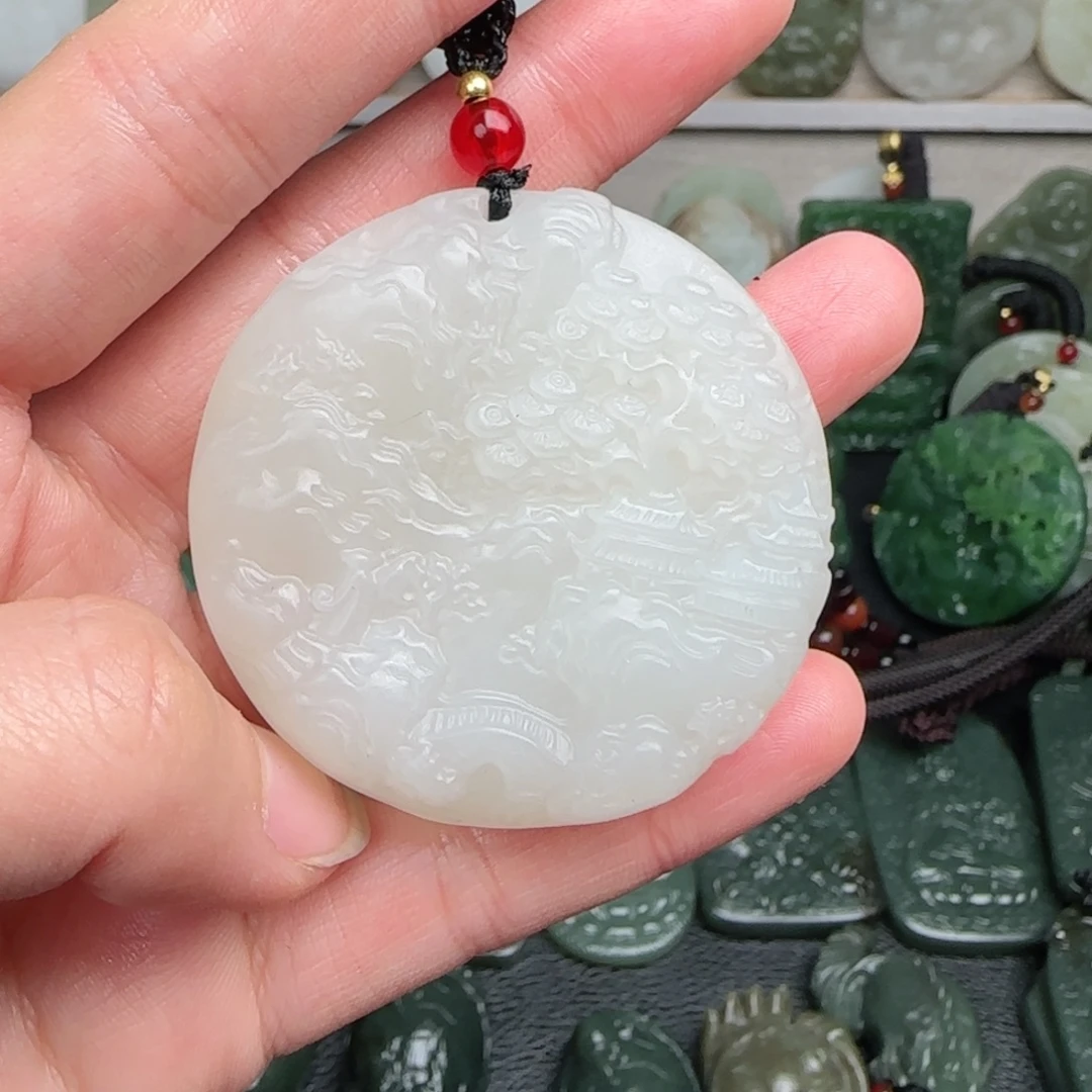 和田玉未镶嵌颈饰