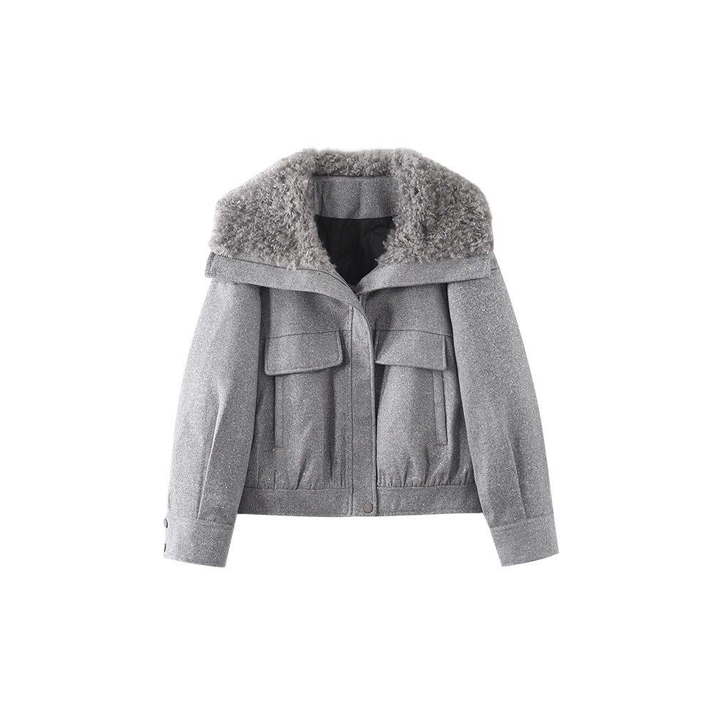 “90绒”冬季新款韩版慵懒风短款羽绒服586A8163