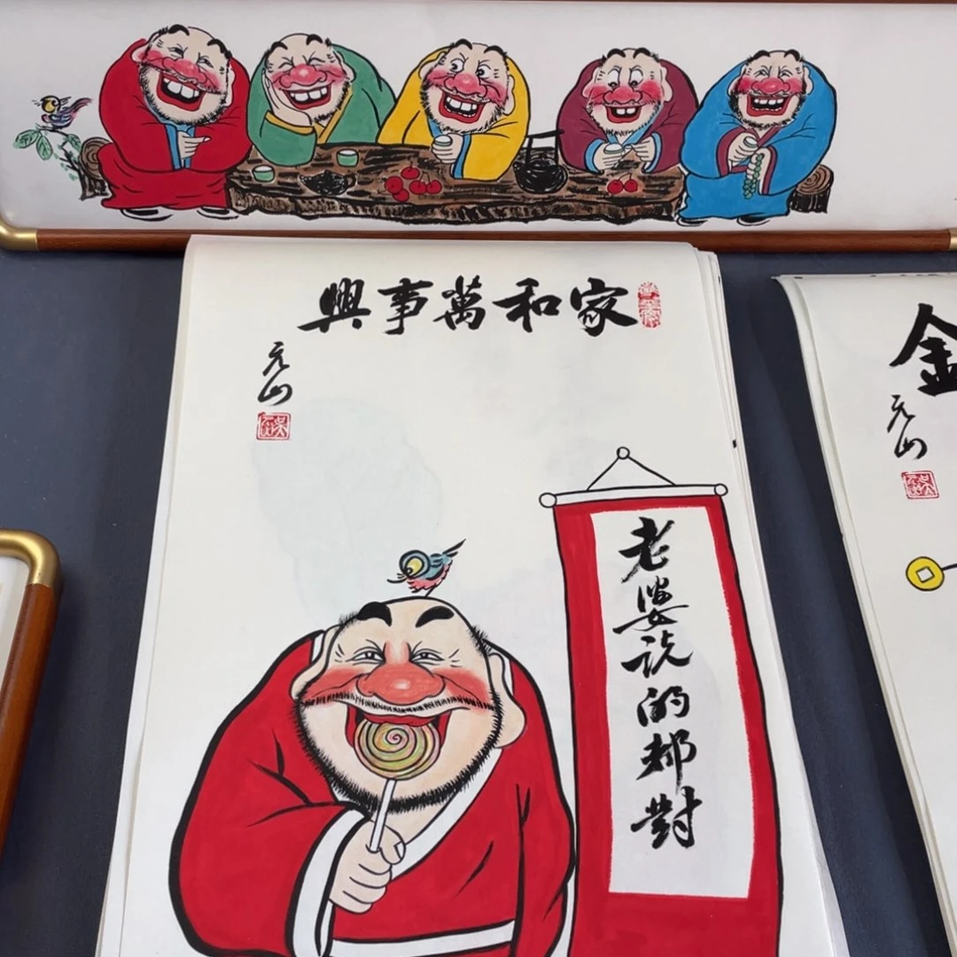 国画纯手绘禅意画作品