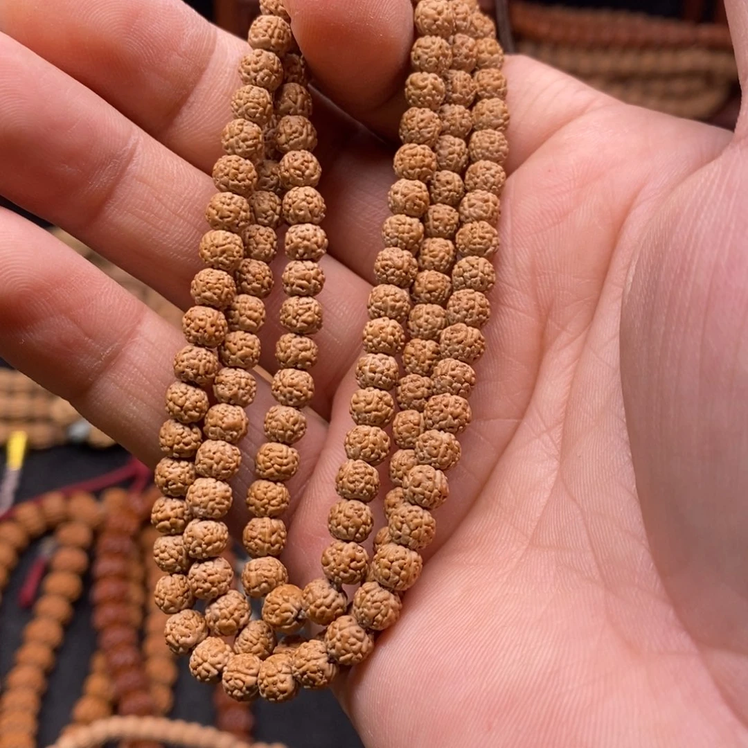 金刚菩提手串脑纹盘龙尺寸0.58