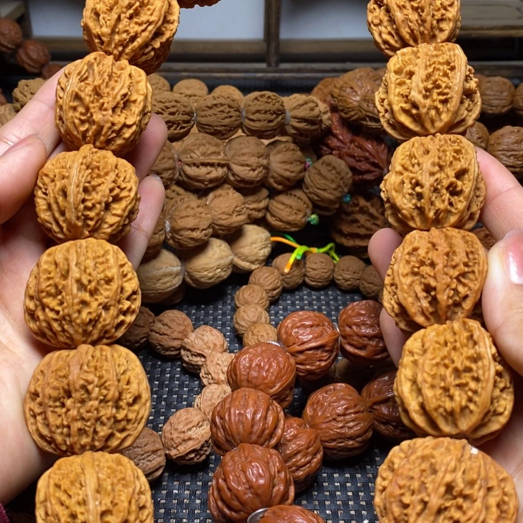 文玩核桃手串粗筋麻花八棱手持