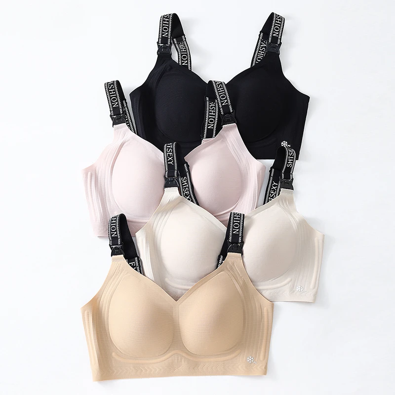 果冻孕妇哺乳内衣夏季凉感超薄抗菌透气专用胸罩聚拢防下垂文胸