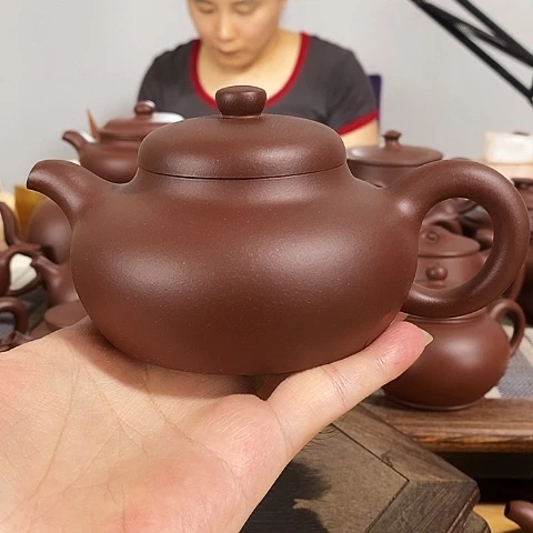 茶壶紫砂约280cc润玉原矿紫泥