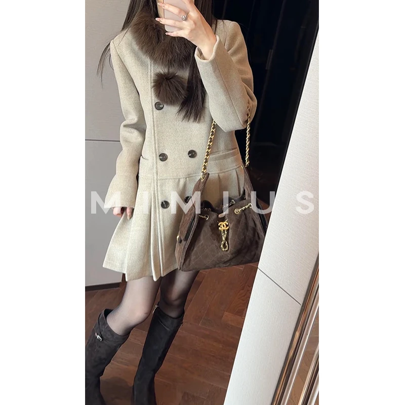 【mimius】U 可溯源三星安心羽绒羊毛羽绒大衣 汉服 G10282