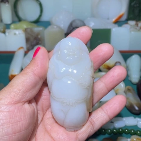 和田玉未镶嵌挂件