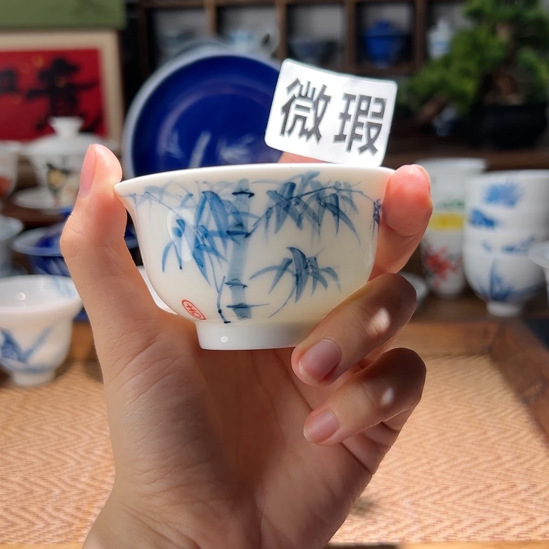 【闪购商品】微瑕 手绘 压手杯