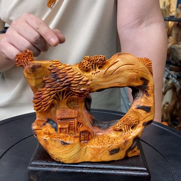 柏木（崖柏）山水倒流香送两盒香