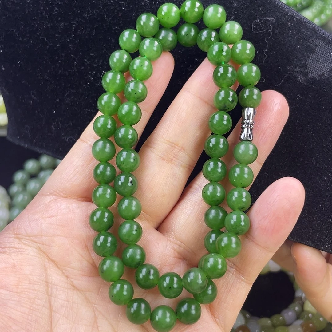 和田玉（碧玉）未镶嵌手链