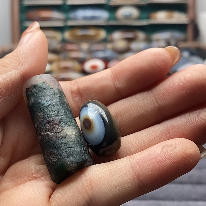 ？***玛瑙/玉髓未镶嵌吊坠(不含链)