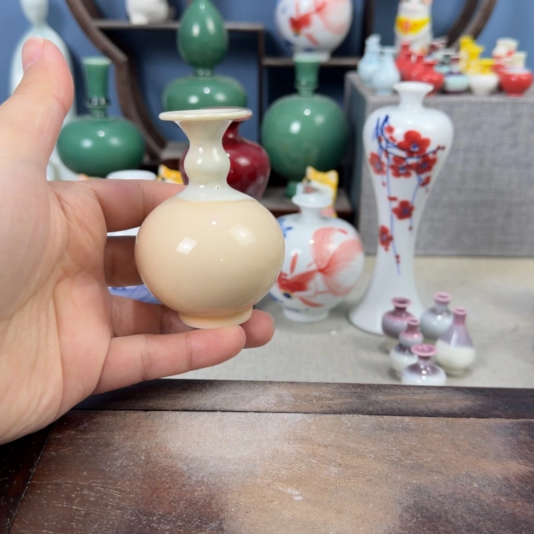 陶瓷手工小花器摆件