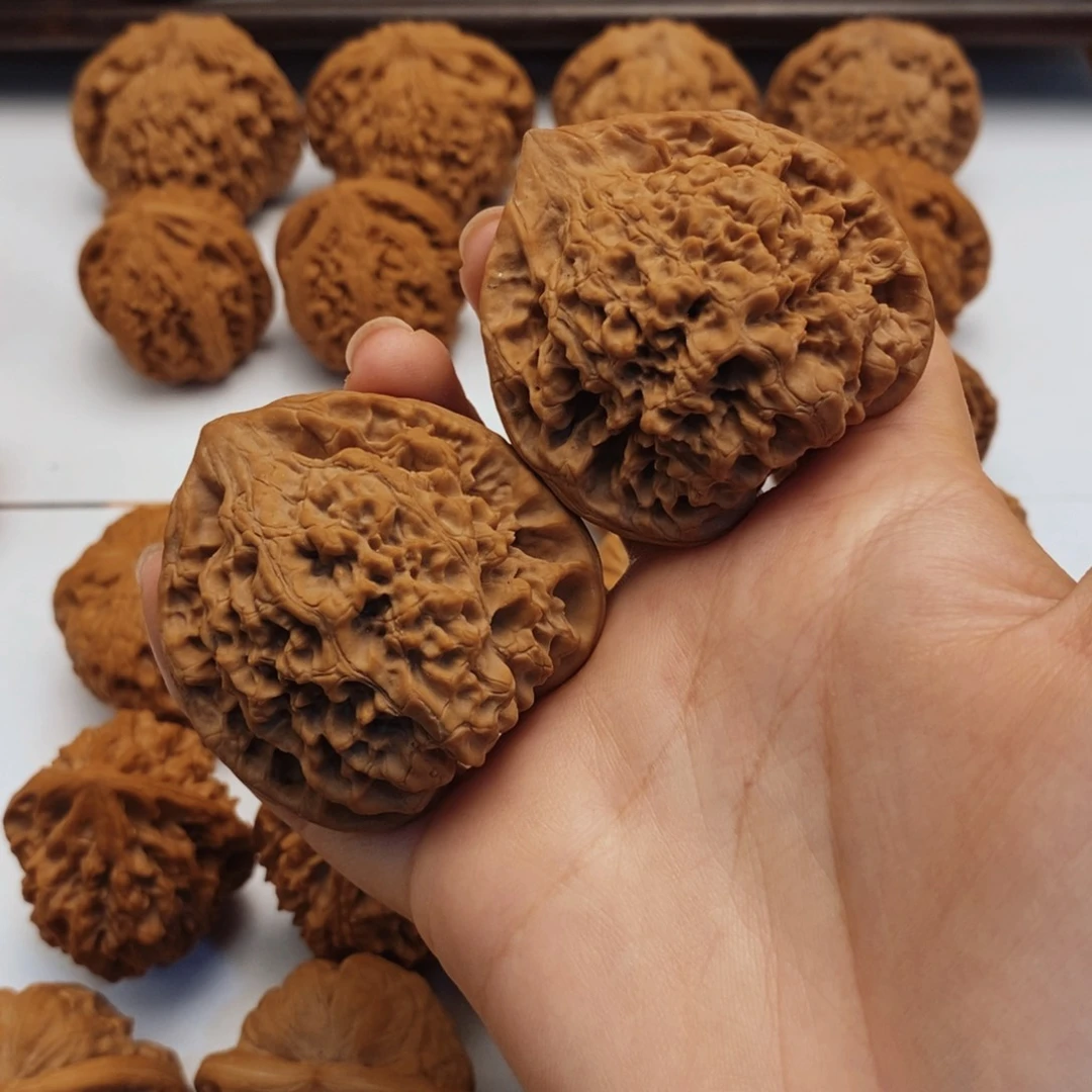 文玩核桃把件49尺官帽