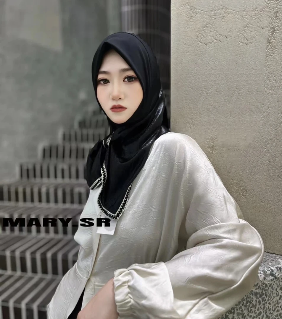 Mary.sr 小香高亮洒金轻奢头套