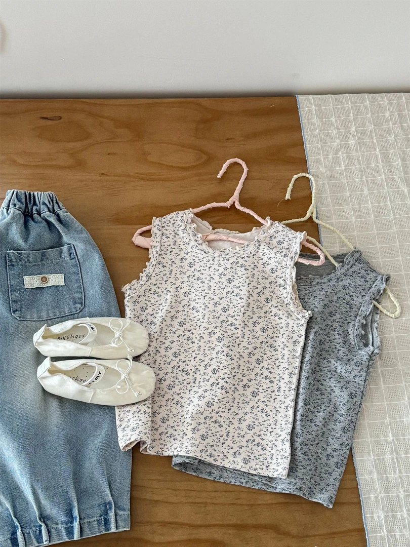 「奶fufuの碎花暴击」 无袖碎花背心