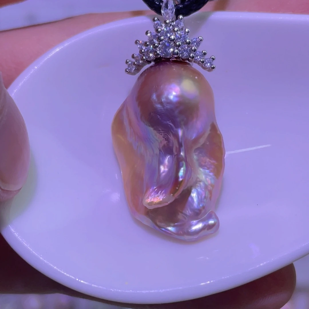 天然淡水珍珠吊坠未镶嵌淡水珍珠