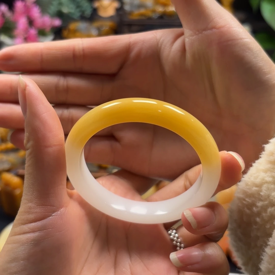 石英质玉（黄龙玉）未镶嵌手镯55