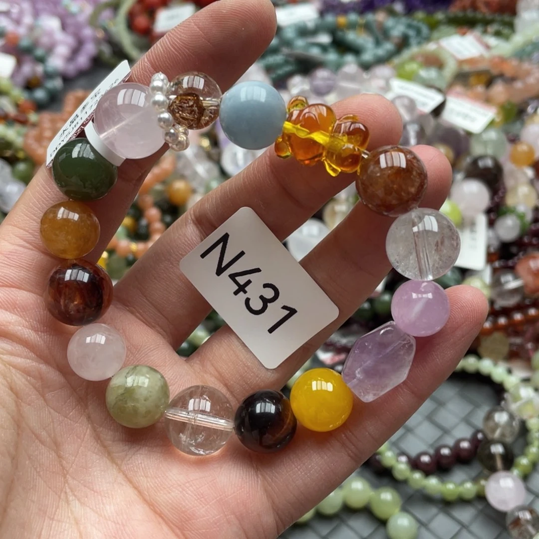 未镶嵌手链水晶多样性