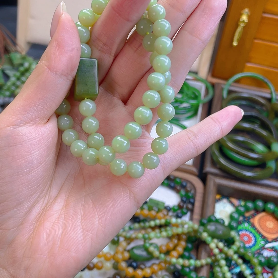 和田玉未镶嵌手链