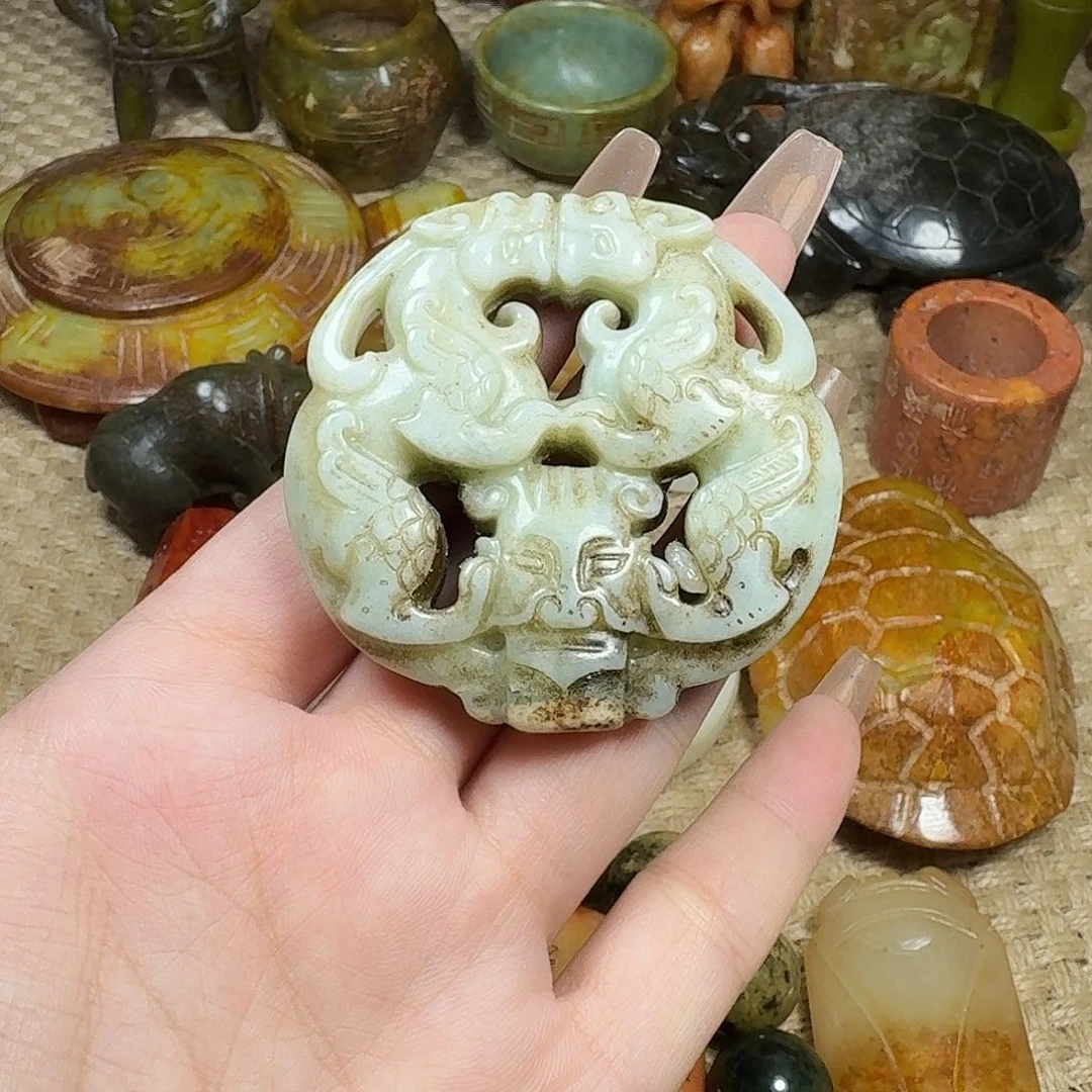 白玉菩提吊坠挂件
