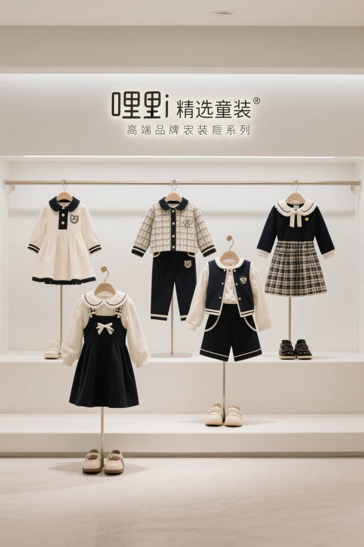 扣号链接黑白条纹打底衫连衣裙男童