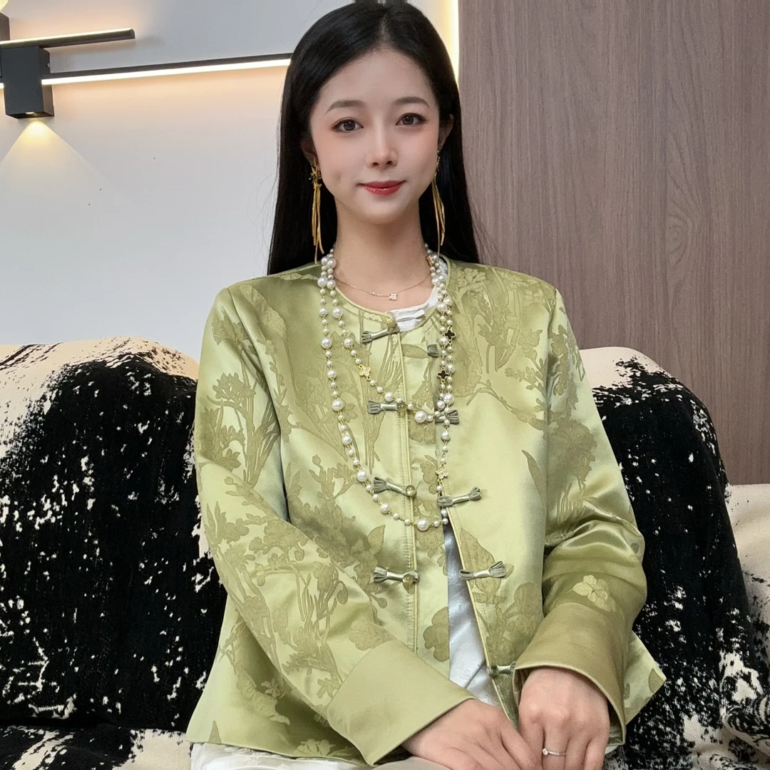 【浮玉】新中式国风高级感复古盘扣外套