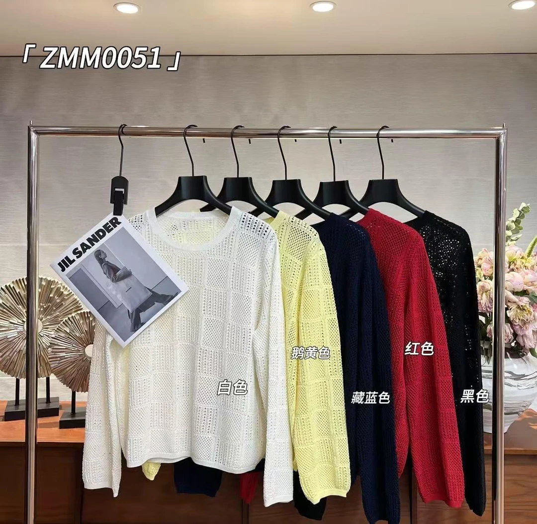 杨杨 致美-【呼吸针织衫】重工钩花镂空针织衫ZMM0051(长袖)
