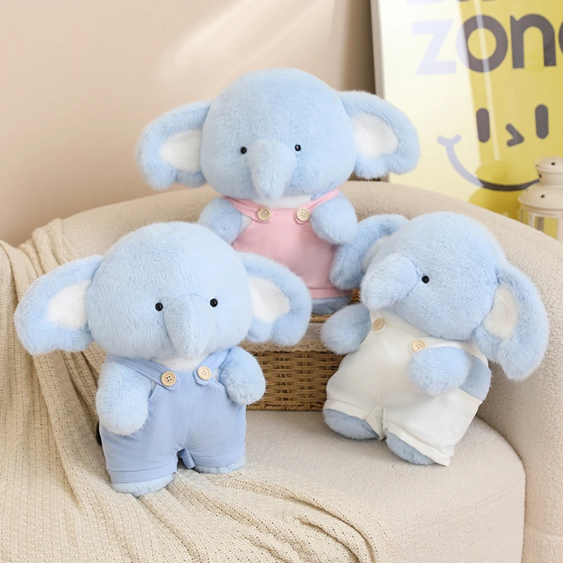 可爱小象陪伴学习搭子生日七夕礼物背带裤大象40cm