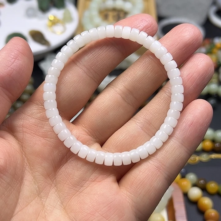 和田玉未镶嵌手链