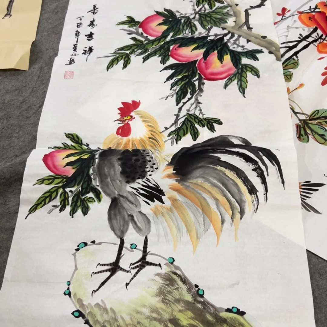 国画国画作品画心一张