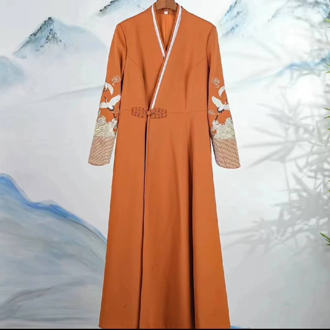 【孤品清仓】国风重工刺绣交领 23185073裙装式战袍