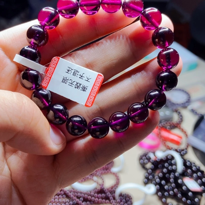 【闪购商品】未镶嵌手链石榴石（紫牙乌）种****?