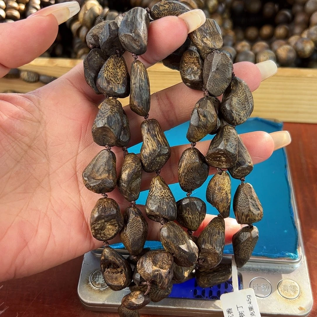 沉香碎屑沉香树丁多圈45g透顶绿