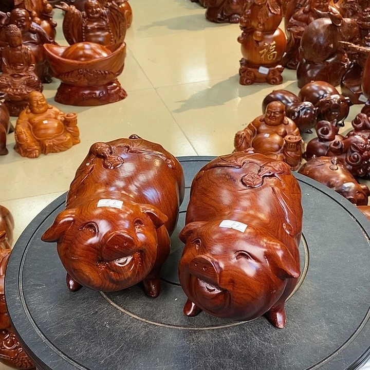 大果紫檀（缅甸花梨）缅甸花梨木猪