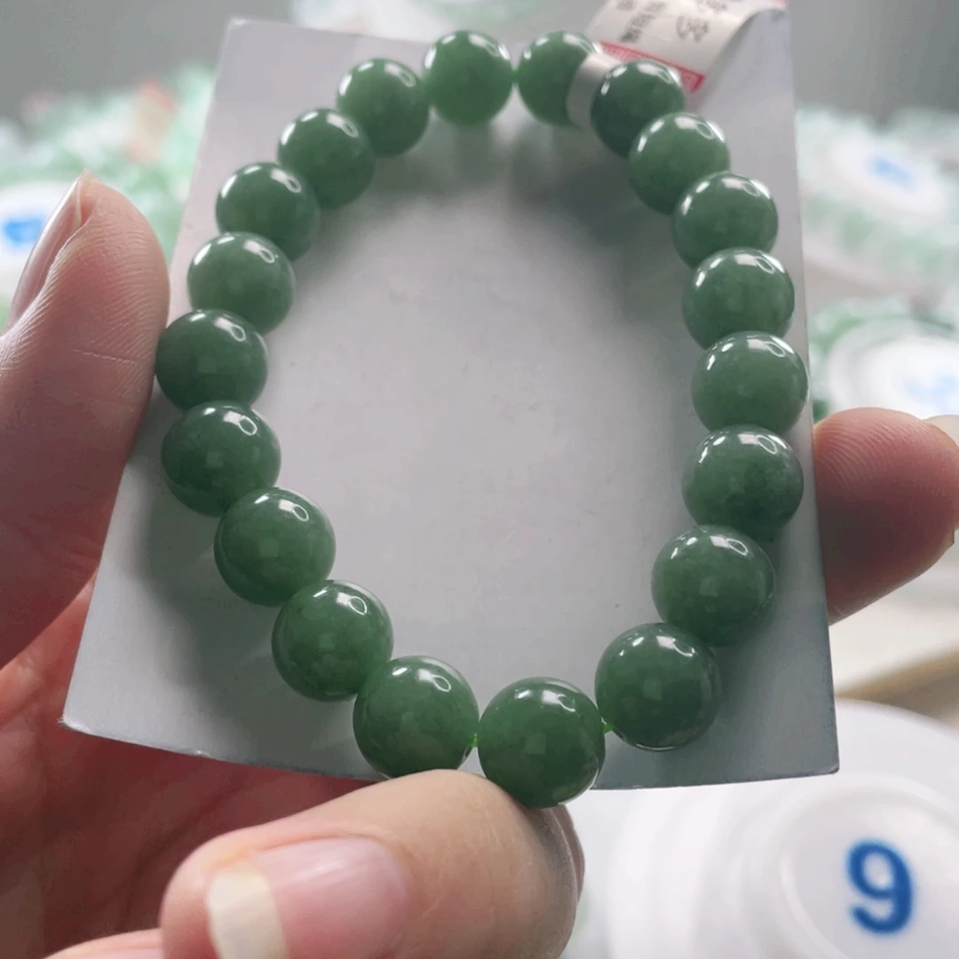 翡翠未镶嵌手链手串10