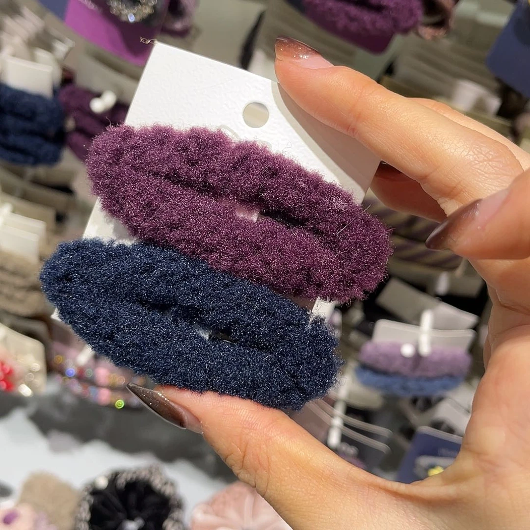 非金属蓝色紫色椭圆毛