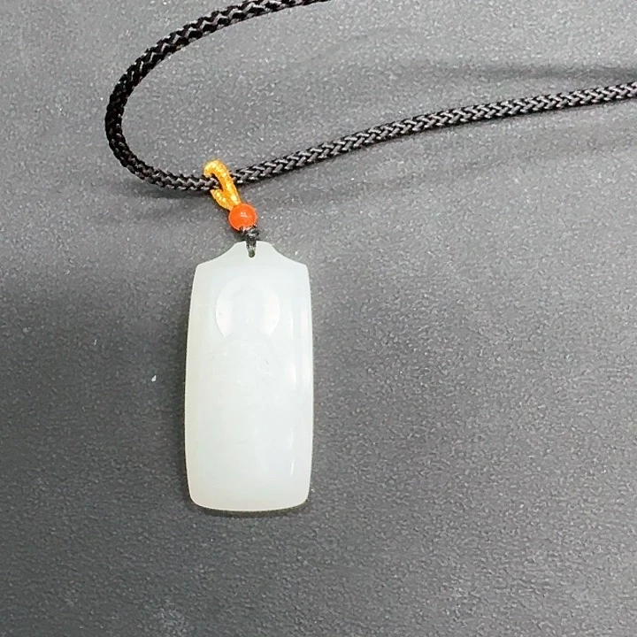 和田玉颈饰未镶嵌?**光717-5和田玉观音挂饰