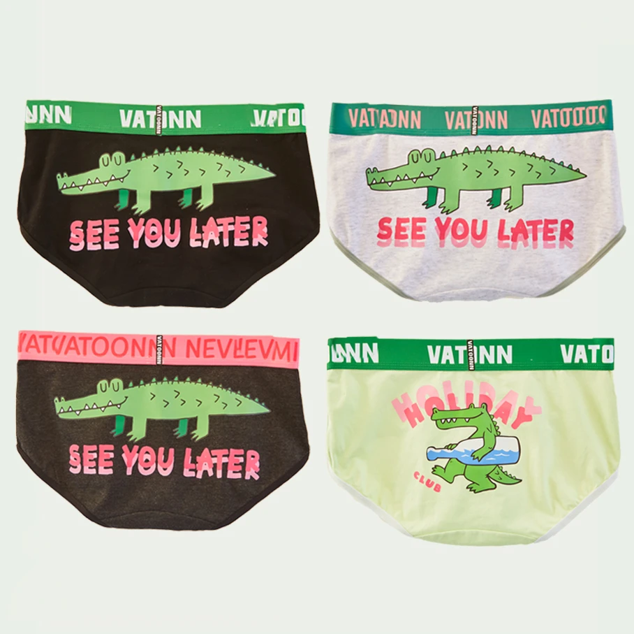 新款内裤女士纯棉les帅t三角抗菌裆卡通可爱大码运动全棉短裤衩女