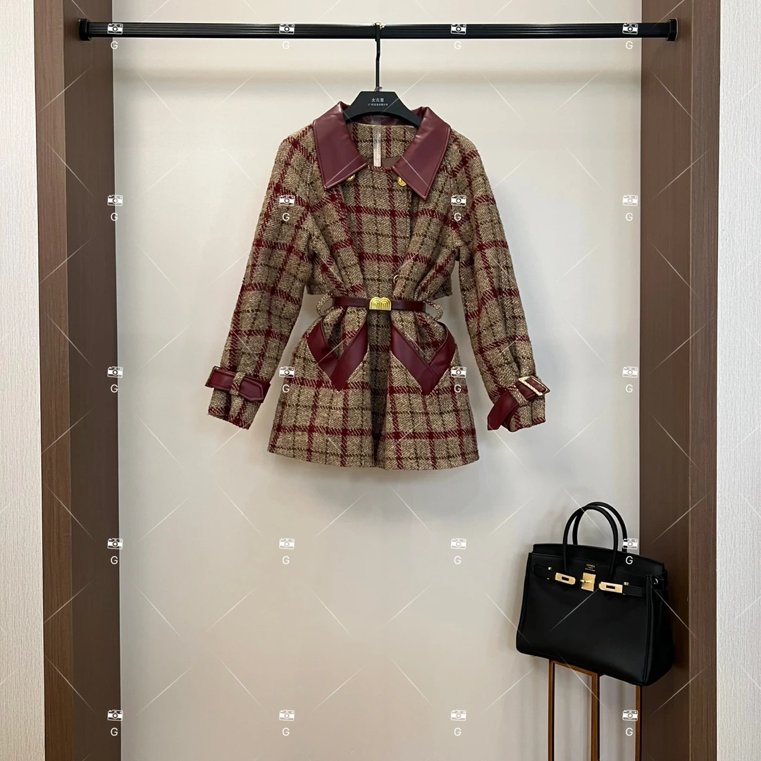 秋冬气质小香风时尚设计师中长款外套 QD-2025157