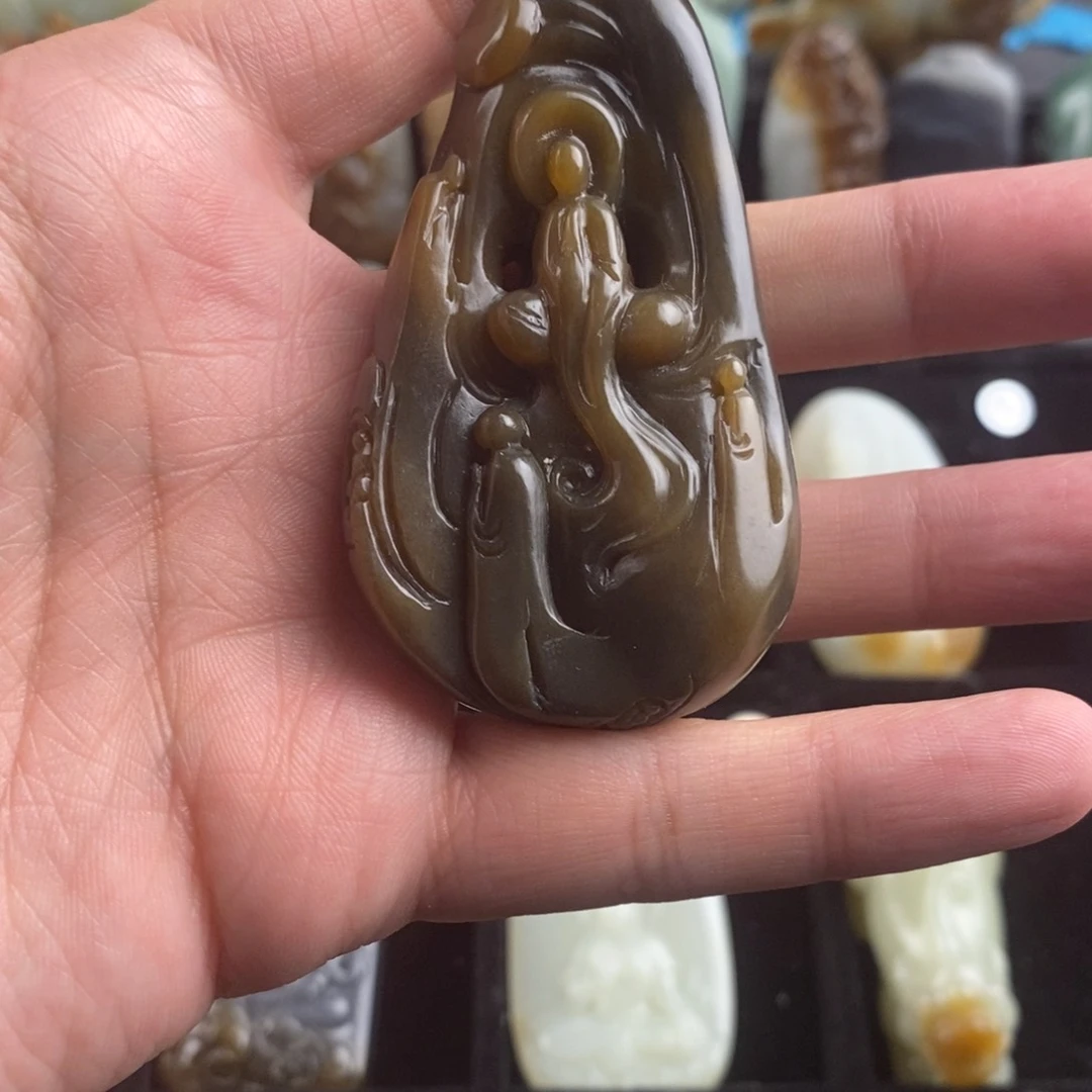 和田玉挂件未镶嵌