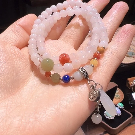 和田玉未镶嵌手链