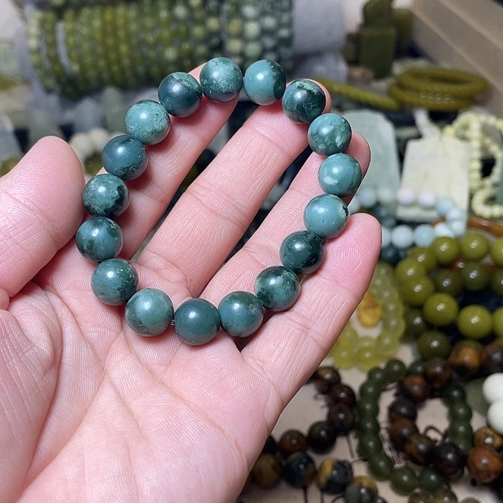 蛇纹石玉未镶嵌手链