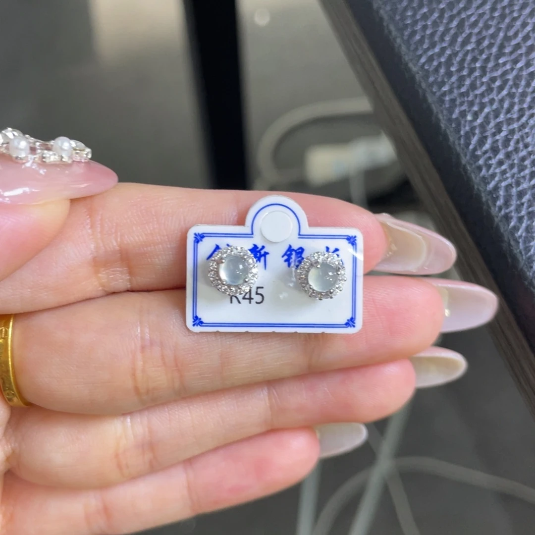 翡翠银S925镶嵌吊坠(不含链)