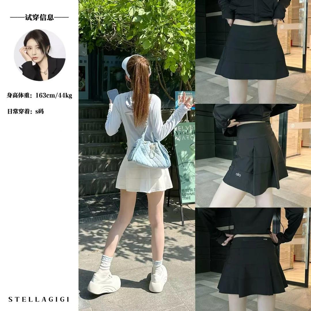 SG / 杨依姗 SS夏季运动短裙防走光内衬速干瑜伽百褶裙Q-20250994