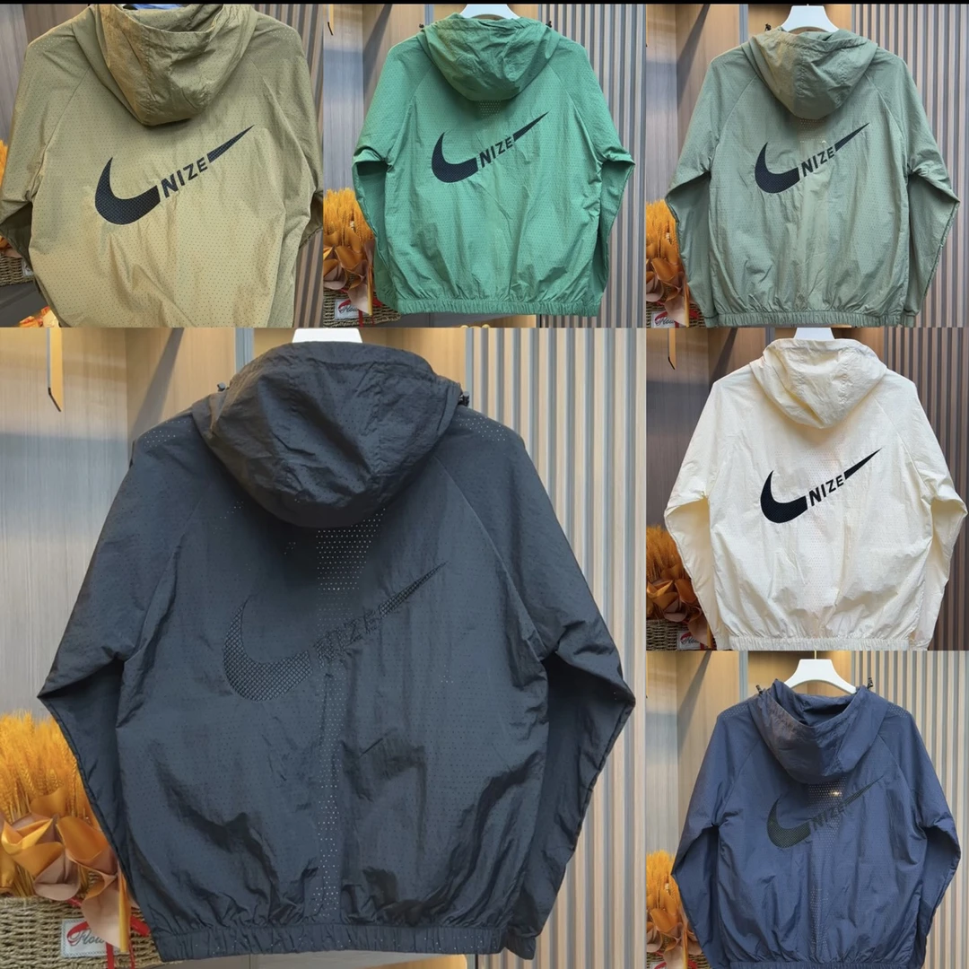 6058-1打孔透气夏季时尚网帅气好看薄款防晒外套夹克