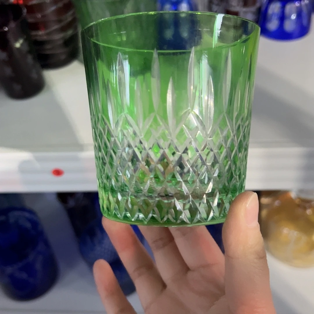 水晶玻璃高脚款微瑕一个