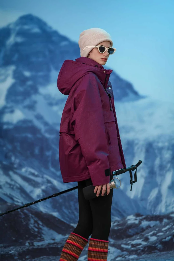 BIAN-荔枝纹高奢夹克时尚防风防水保暖情侣羽绒服