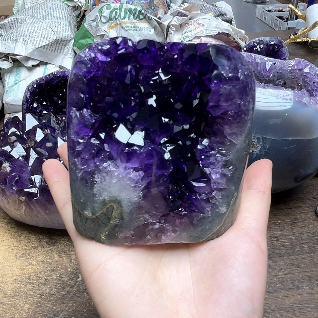 未镶嵌紫晶大型摆件（非配饰）༄****