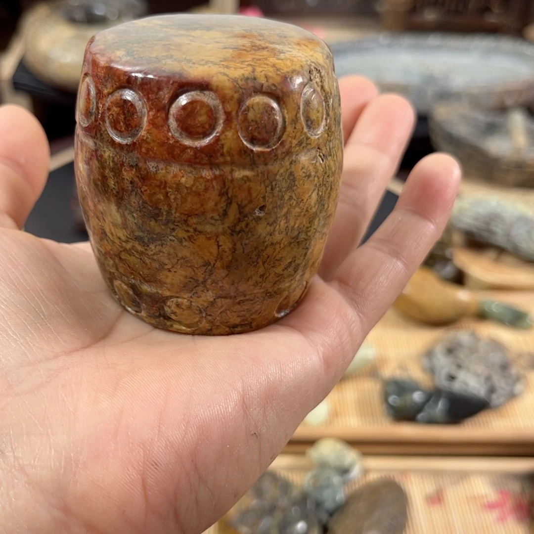 天***花岫岩河磨玉（透闪石质玉）未镶嵌把件